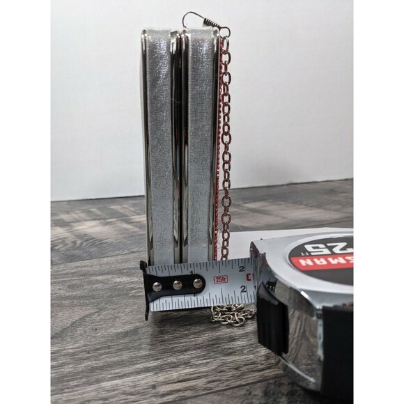 Alessia Red White Blue Stripe Rhinestone Crossbody Chain Clutch Bag USA NWT - Picture 4 of 9